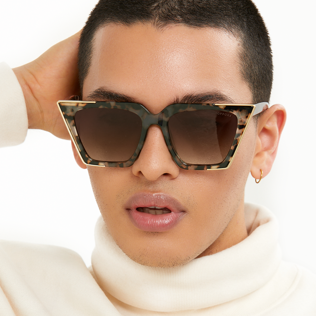 TopFoxx Sustainable Elizabeth - Women's Black Sunglasses