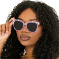 Coco - Lilac Wayfarer Sunglasses