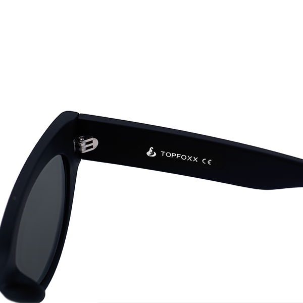 TopFoxx - Elizabeth - Black Oversized Cat Eye Sunglasses for women -  Fashion Sunnies - Best Sunglasses for women 