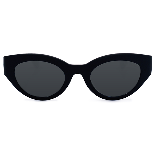 TopFoxx - Elizabeth - Black Oversized Cat Eye Sunglasses for women - Fashion Sunnies