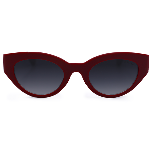 TopFoxx - Elizabeth - Ruby Oversized Cat Eye Sunglasses for Women- Stand Out Sunnies