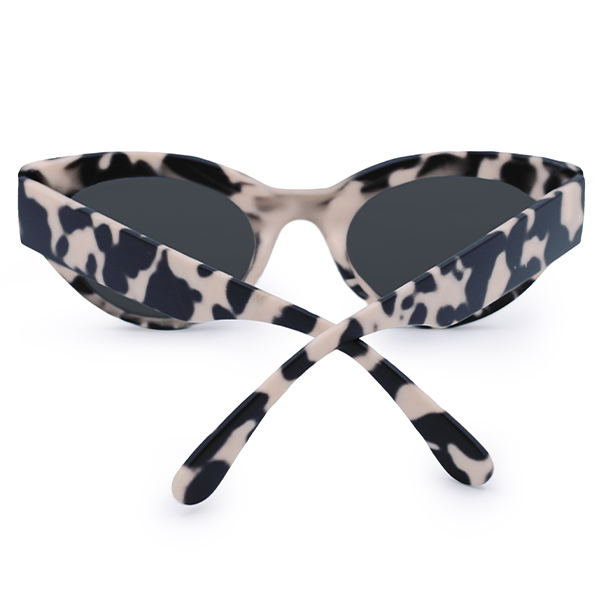 TopFoxx - Elizabeth - Blonde Tortoise Oversized Cat Eye Sunglasses for women - shades for women - Back Profile
