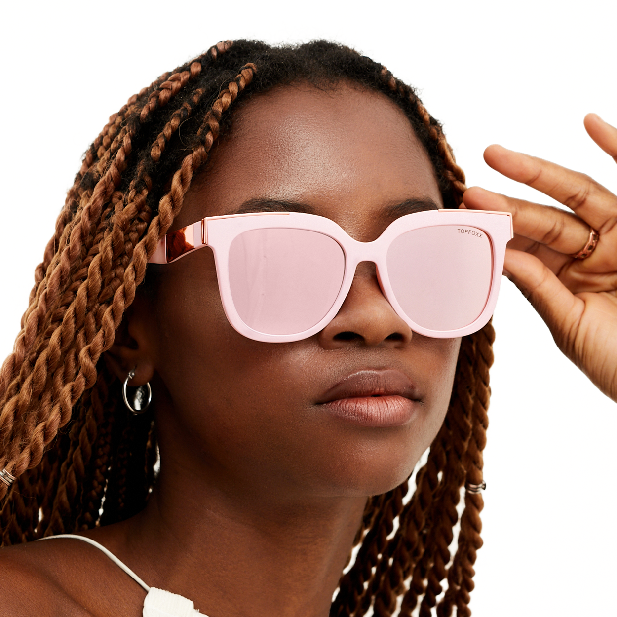 Rose gold frame 2024 sunglasses