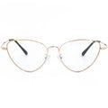 TopFoxx  - Felina Blues Gold Womens Cat Eye Anti-Blue Light Glasses