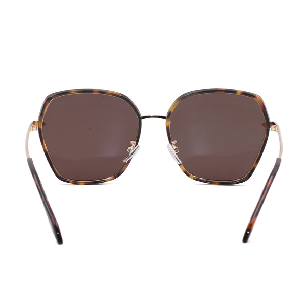TopFoxx - Maya - Oversized Polarized Tortoise Shell Womens Sunglasses - Back Details