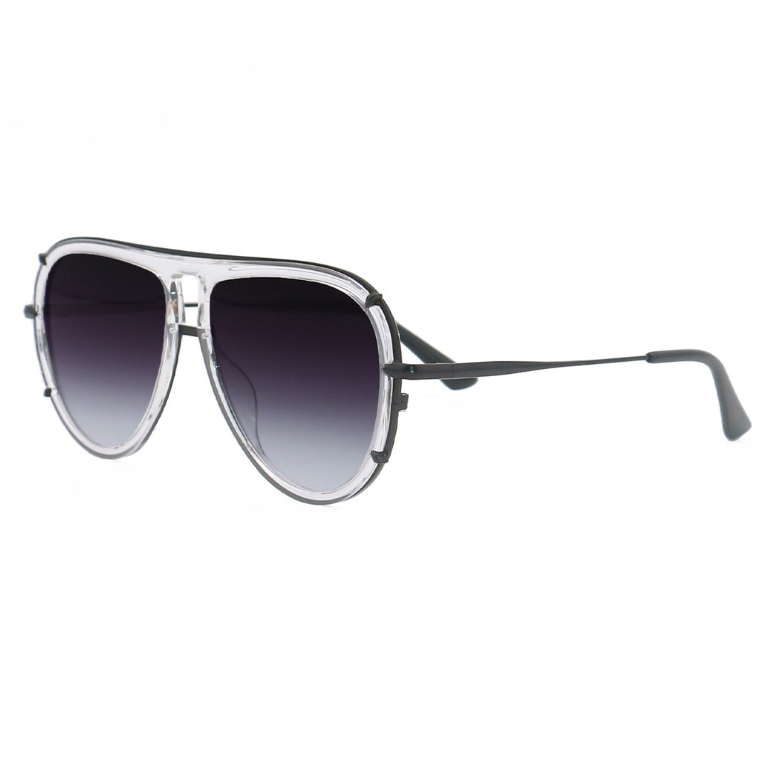 Ivy Luxe TangleFree Black Aviator Without Nose Pads TopFoxx
