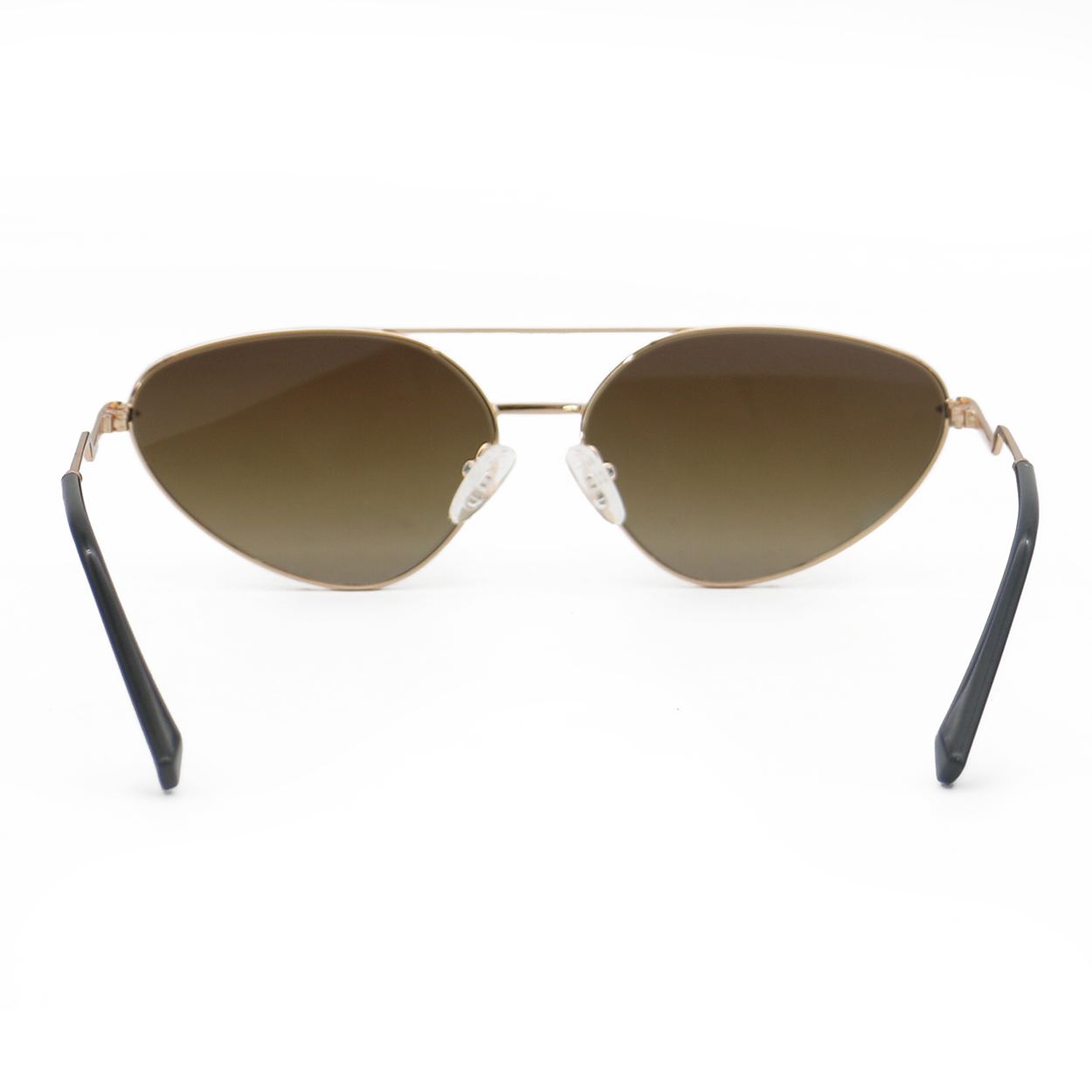 Lucky Star | Brown Cat-Eye Aviator Women's Sunglasses | Back Profile |TopFoxx