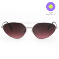 Lucky Star | Ruby Red Cat-Eye Aviator Women's Sunglasses | TopFoxx