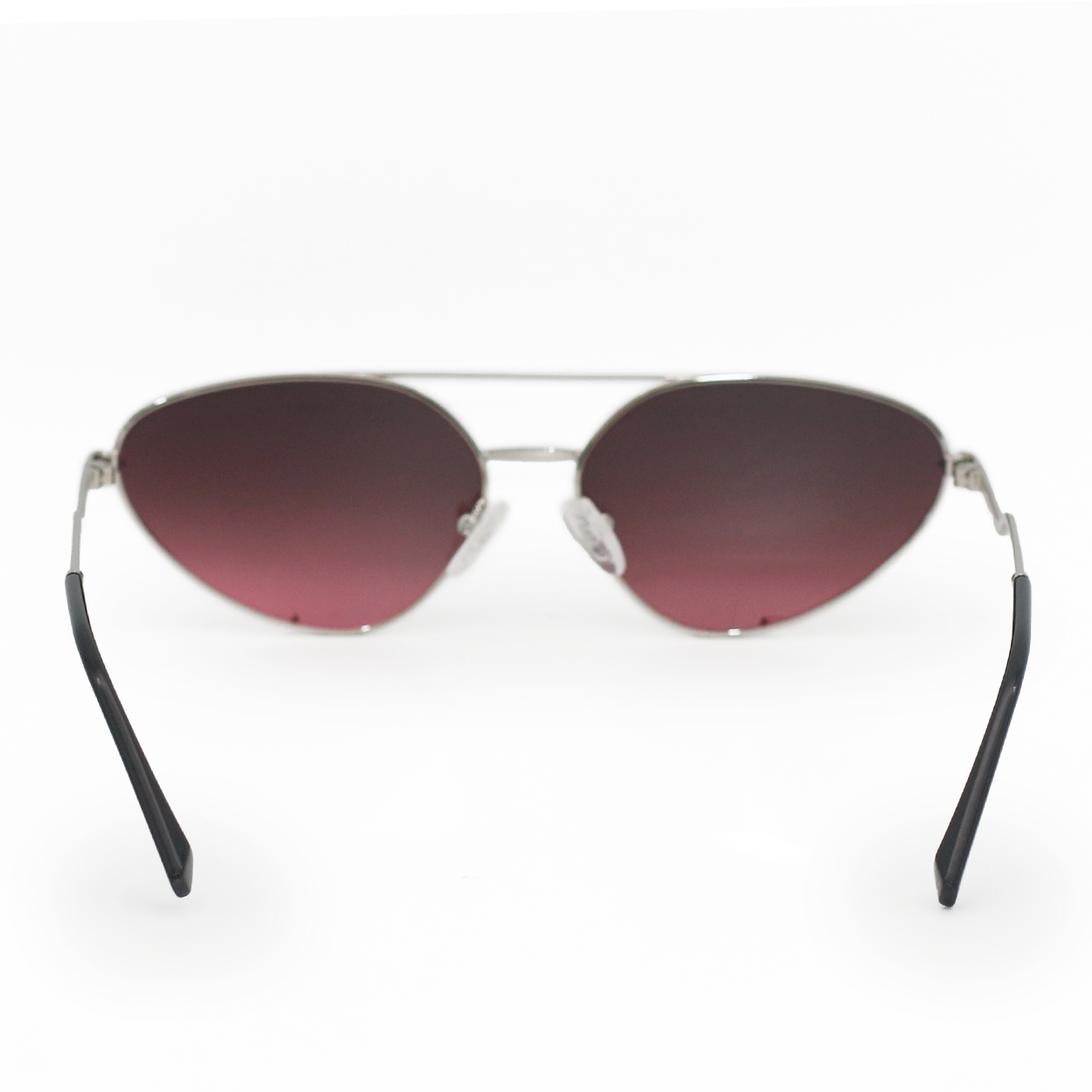Lucky Star | Ruby Red Cat-Eye Aviator Women's Sunglasses | Back Profile | TopFoxx