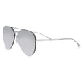Smaller Megan 2 - Silver Metal Aviator Sunglasses