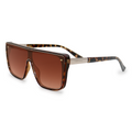 TopFoxx - Sustainable Rayz Tortoise - Sporty Sunglasses Oversized - Sunglasses for women - Side Profile
