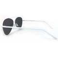 Topfoxx Sunglasses Amelia Aviators Silver Lens White Frame