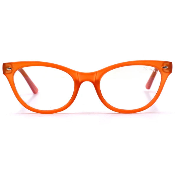 Prescription Cat Eye Glasses For Women - Stehpanie Burnt Orange - TopFoxx