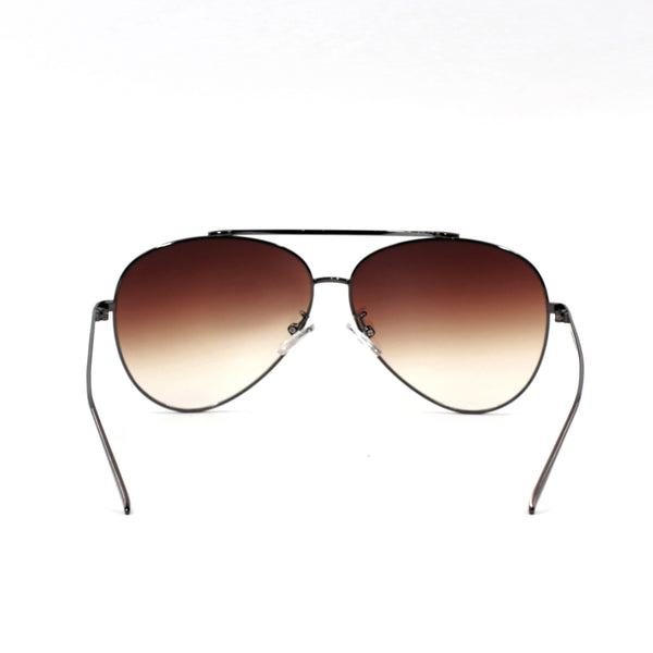 TopFoxx - The Besties Faded Brown - Women's Aviator Sunglasses - Designer Pilot Sunnies - Back Details