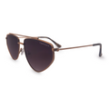 TopFoxx - Hasta La Vista - Dark Purple Cat-Eye Aviator Sunglasses for Women - Unique Aviators - Side Profile