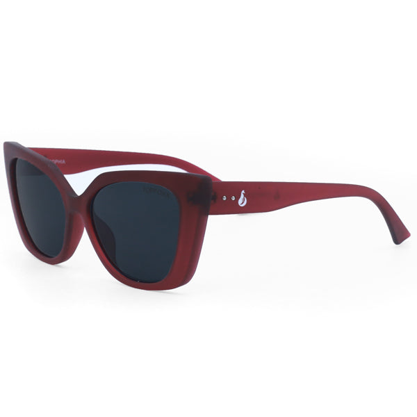TopFoxx - Sophia Ruby - Oversized Cat Eye Sunglasses for Women - Side Details