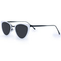 TopFoxx - Miranda White - Oversized Cat Eye Sunglasses For Women - Designer Sunglasses - Side Details