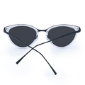 TopFoxx - Miranda White - Oversized Cat Eye Sunglasses For Women - Designer Sunglasses - Back Details