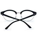 TopFoxx - Harper Black - Round Anti-Blue Light Glasses for Women - Back Details