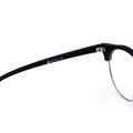TopFoxx - Harper Black - Round Anti-Blue Light Glasses for Women - Arm Details