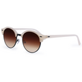 TopFoxx - Harper Faded Brown - Oversized Round Sunglasses For Women - Side Profile