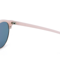 TopFoxx - Harper Rosegold - Oversized Mirrored Round Sunglasses for Women - Arm Details