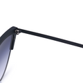TopFoxx Ava Black - Trendy Cat Eye Sunglasses for Women
