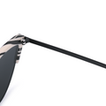 TopFoxx Ava Black Zebra Cat Eye Sunglasses For Women