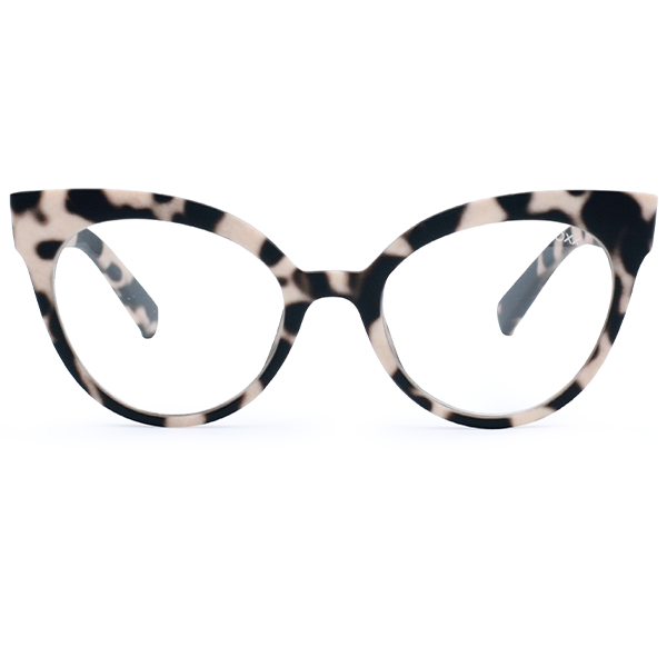 TopFoxx Ruth Blonde Tortoise Women's Cat Eye Anti-Blue Light Glasses