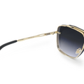 TopFoxx Bella Midnight Gold Oversized Aviator Sunglasses for Women - Black & Gold Aviators - Designer Sunglasses Details
