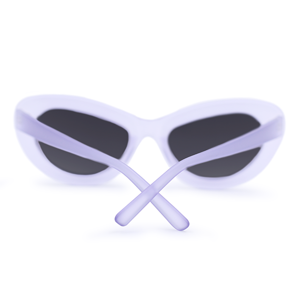 Topfoxx - Jackie Lilac - Round Sunglasses for Women - Back Details