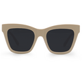 TopFoxx - Cosmo - Nude Oversized Cat Eye Sunglasses for Women - Designer Sunglasses