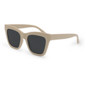 TopFoxx - Cosmo - Nude Oversized Cat Eye Sunglasses for Women - Designer Sunglasses - Side Profile