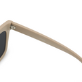 TopFoxx - Cosmo - Nude Oversized Cat Eye Sunglasses for Women - Designer Sunglasses - Hinge Details