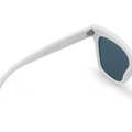 TopFoxx - Cosmo - White Rose Gold Oversized Cat Eye Sunglasses for Women - Trendy Mirrored Sunglasses - Details