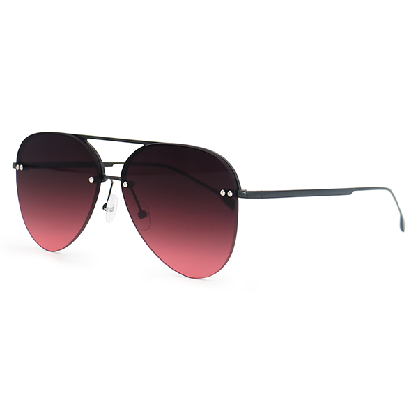 TopFoxx - Smaller Megan 2 - Oversized Ruby Aviator Sunglasses for Women - Side Details