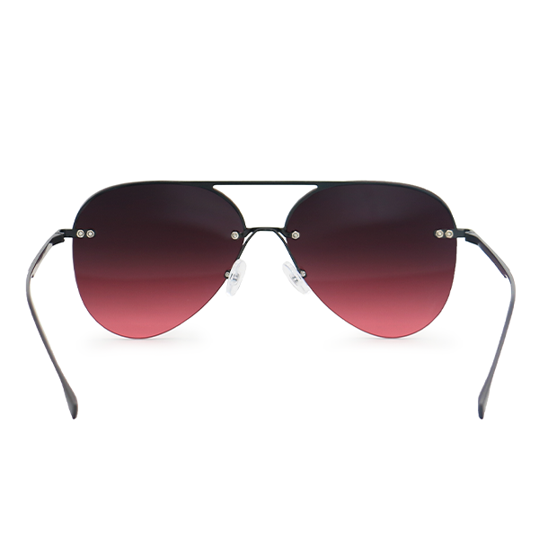 TopFoxx - Smaller Megan 2 - Oversized Ruby Aviator Sunglasses for Women - Back Details