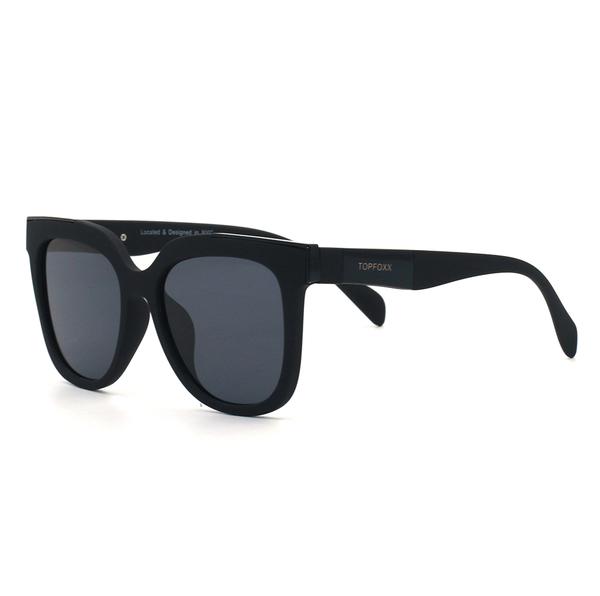 Sustainable Oversized Wayfarers Sunglasses for Women - Sustainable Coco Sunnies - Side Details - TopFoxx