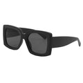 Oversized Sustainable Sunglasses for Women - Sustainable Bardot Black - Side Details - TopFoxx