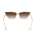 Top Foxx - Cleo - Brown Sustainable Sunglasses - Eco Eyewaer - Model Cleo enviromentally friendly Sunglasses - Back Profile