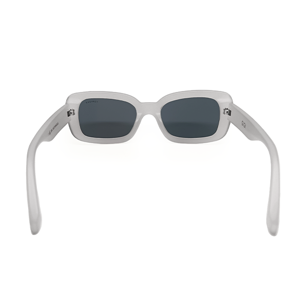 TopFoxx - Gigi Frosty - Sustainable Sunglasses for Women Oversized - Eco Eyeware - Square Sunglasses - Back Profile