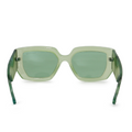 TopFoxx - Incognito Green - Oversized Square Sunglasses for Women - Eco Eyeware - Back Profile