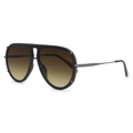 Aviator Sunglasses - Oversized sustainable sunglasses for Women - Ivy Luxe Olive - Side Details - TopFoxx