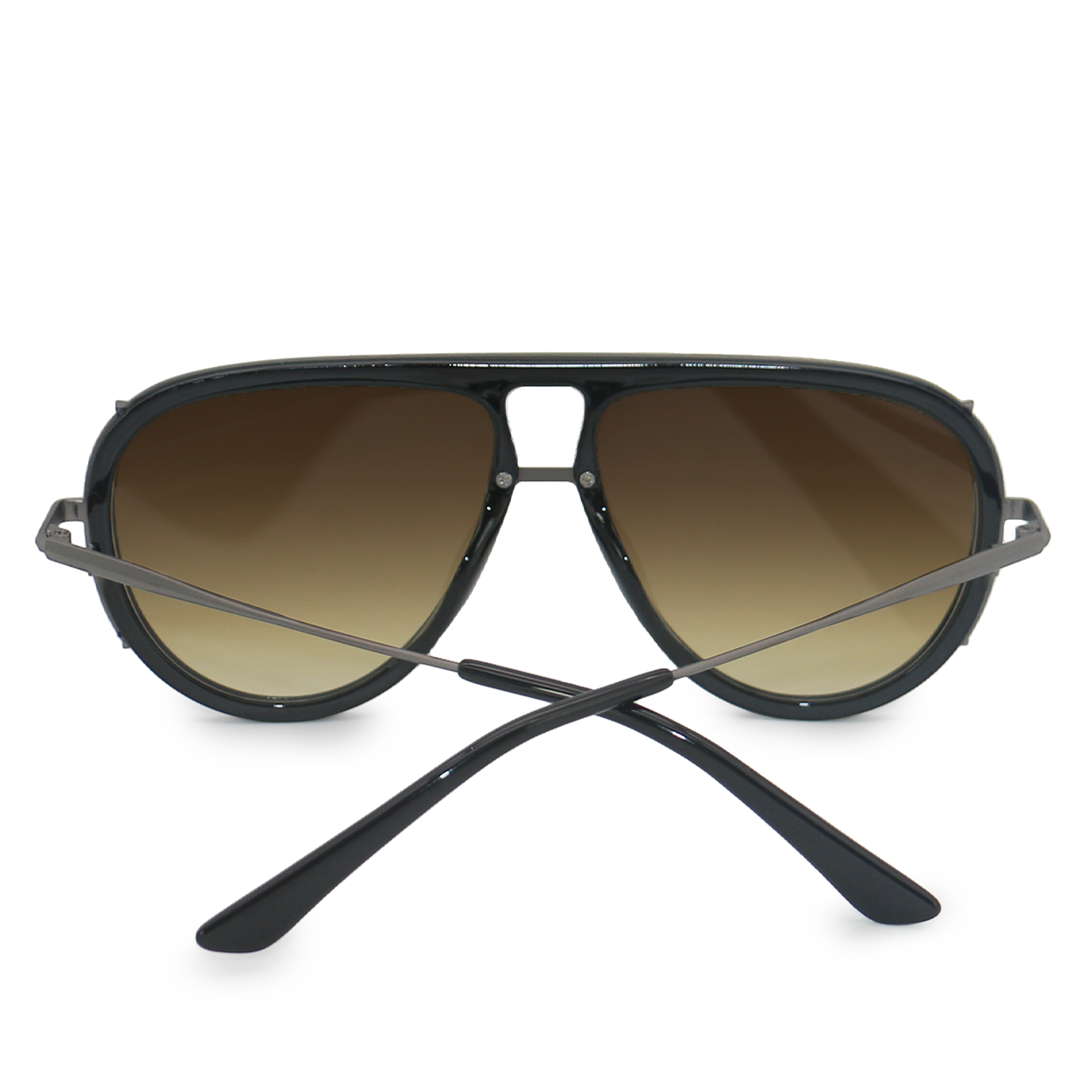 Aviator Sunglasses - Oversized sustainable sunglasses for Women - Ivy Luxe Olive - Back Details - TopFoxx