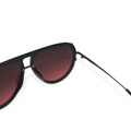 Aviator Sunglasses - Oversized sustainable sunglasses for Women - Ive Luxe Ruby - Arm Details - TopFoxx