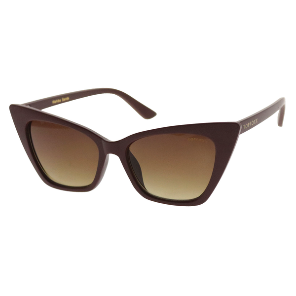 Sustainable Sunglasses for Women - Oversized Cat Eye Shades - Nature - Wahiba Sands - Side Details - TopFoxx