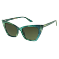 Sustainable Sunglasses for Women - Oversized Cat Eye Shades - Nature - Amazon Rainforest - Side Details - TopFoxx