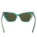 Sustainable Sunglasses for Women - Oversized Cat Eye Shades - Nature - Amazon Rainforest - Back Details - TopFoxx