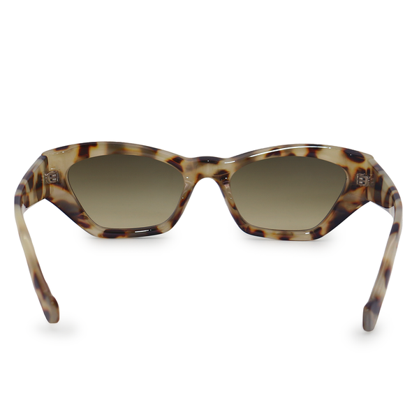 TopFoxx - Bright as my Future - Tortoise Rectangle Cat Eye Sunglasses for Women -Back Profile