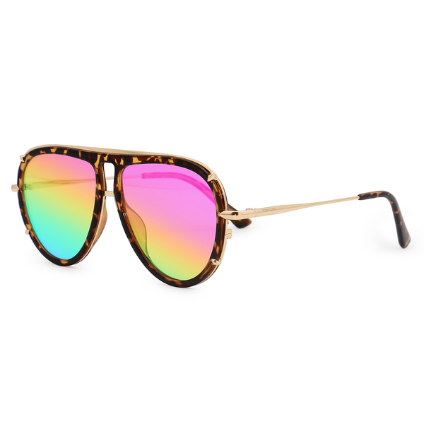 Pride Aviator Sunglasses - Oversized sustainable sunglasses - Side Profile